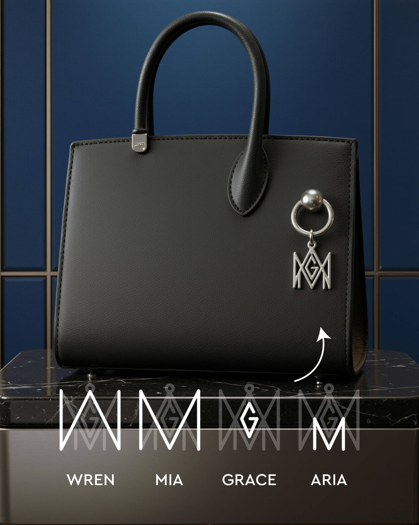 Everlasting Monogram Keychain