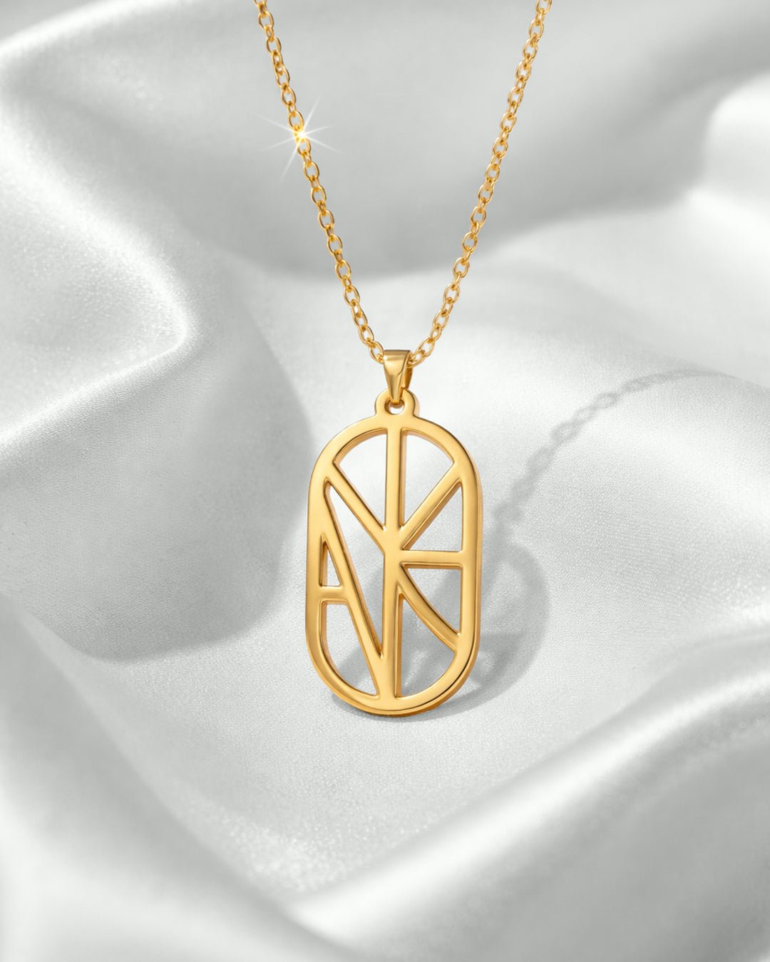 Slim Oval Necklace - Zorogem