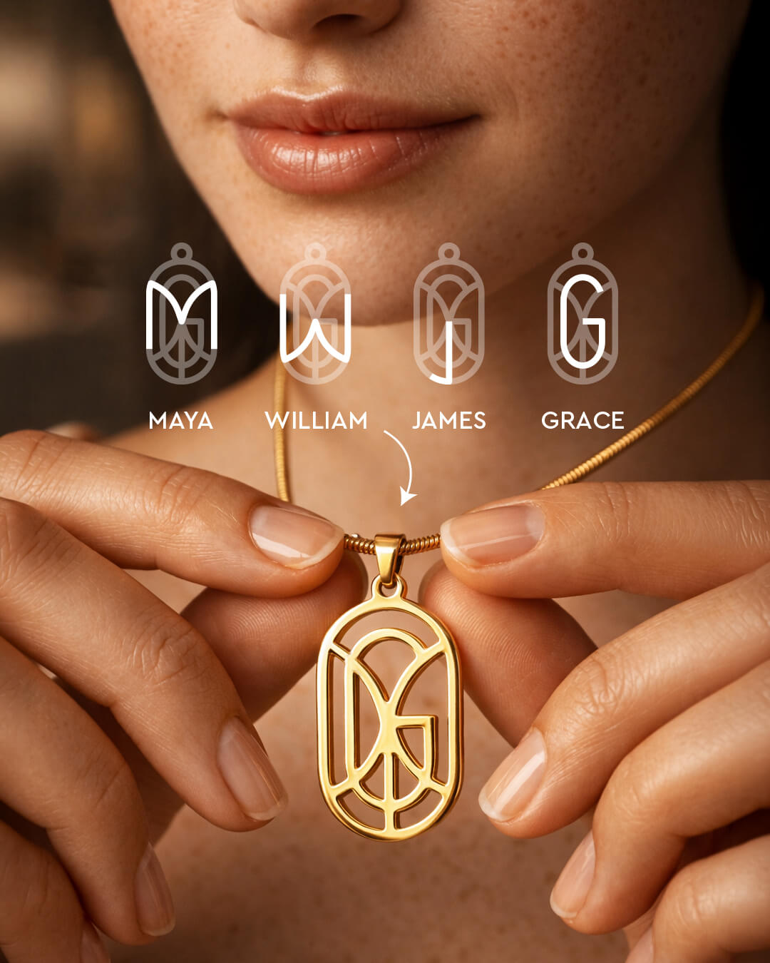 Everlasting Monogram Necklace