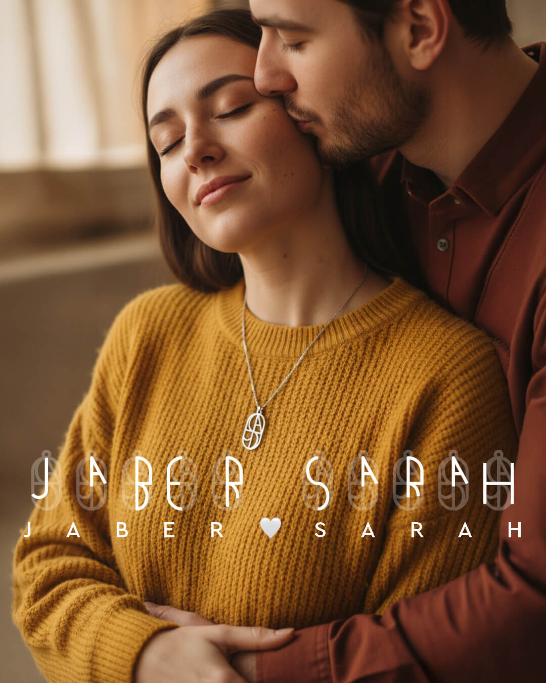 Couple Intertwined Love Necklace