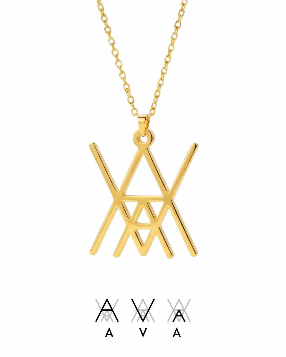Family Initials Monogram Neklace