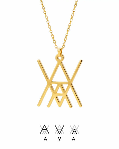 Family Initials Monogram Neklace