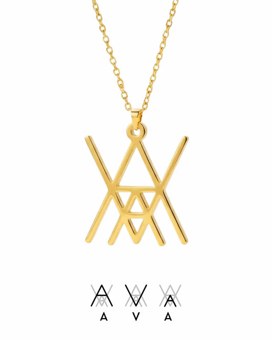 Family Initials Monogram Neklace