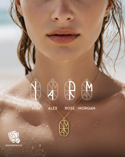 Family Initials Monogram Neklace