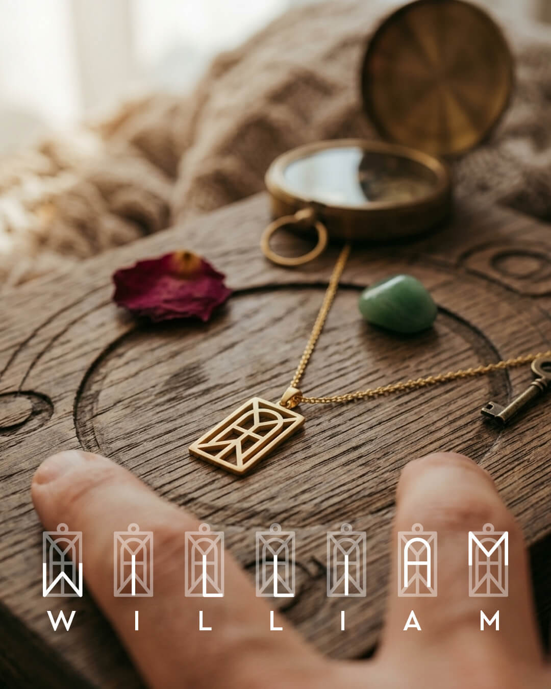 Family Initials Monogram Neklace - Zorogem